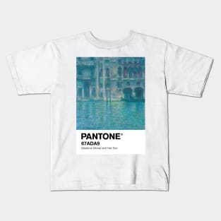 MONET PANTONE -Palazzo da Mula, Venice (1908) by Claude Monet Poster Kids T-Shirt